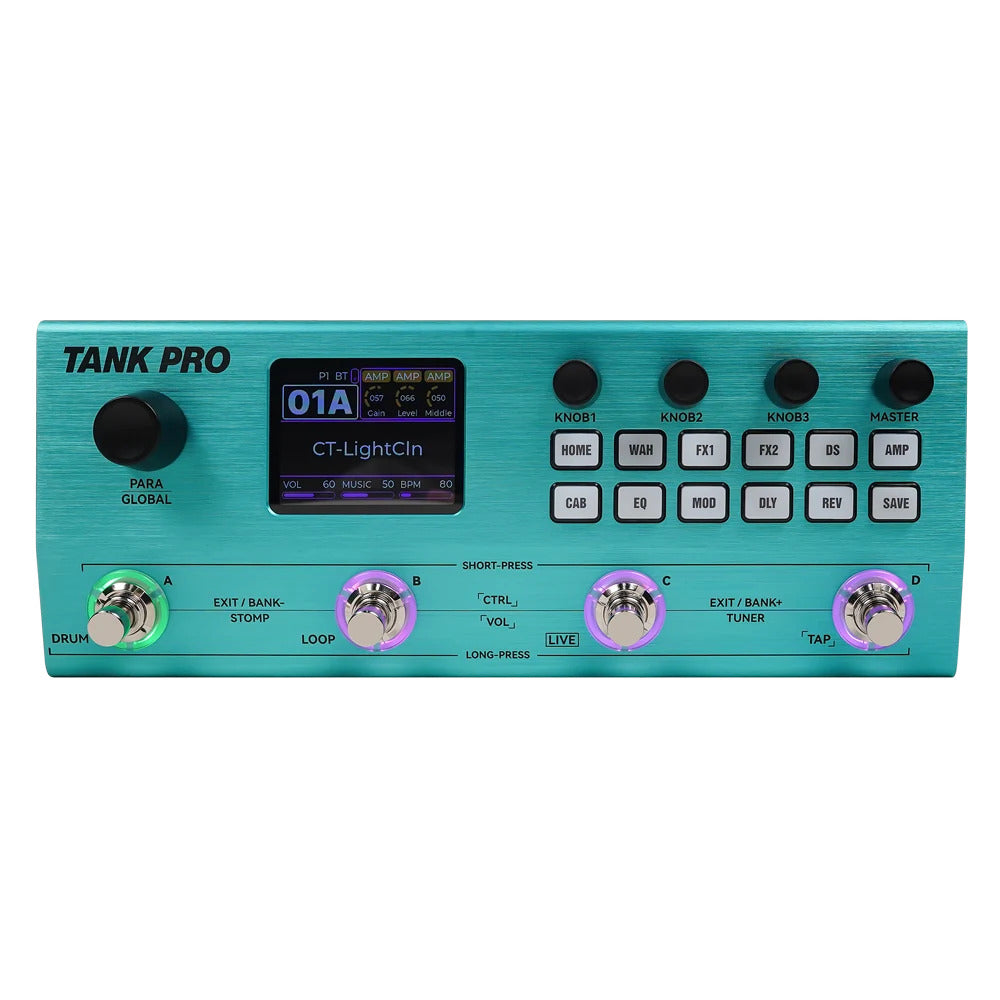 Pedal Guitar Multi Effect M-Vave Tank Pro