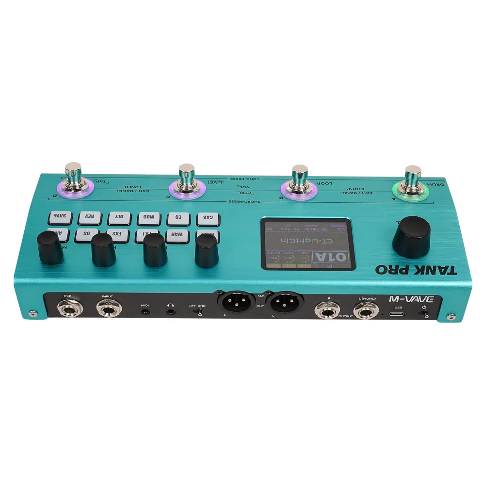 Pedal Guitar Multi Effect M-Vave Tank Pro