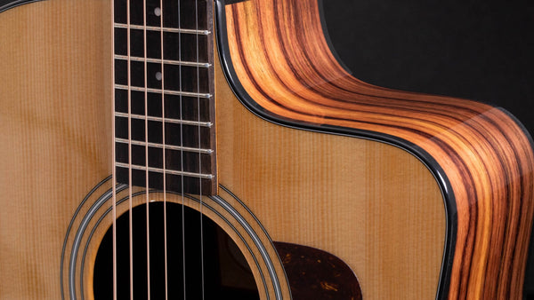 Đường cắt Cut away trên đàn Taylor 210ce