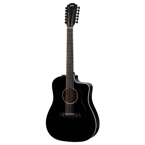 Đàn Guitar Acoustic Taylor 250ce Deluxe w/Case, Black