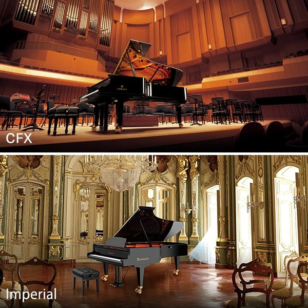 Mẫu tiếng đàn Yamaha CFX và Bösendorfer Imperial mới trên Yamaha CLP-775