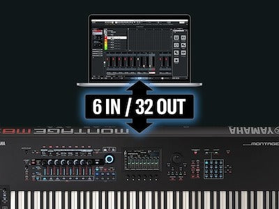 USB MIDI VÀ GIAO DIỆN ÂM THANH ĐA KÊNH trên Yamaha Montage M6