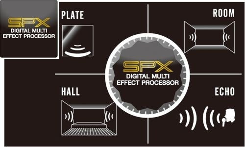 SPX kỹ thuật số hồi âm trên Yamaha Stagepas 600BT
