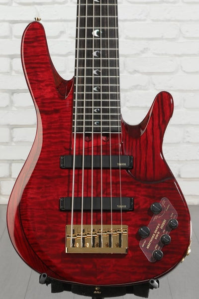 Đàn Guitar Bass 6-dây Yamaha John Patitucci TRBJP2 Signature - Transparent Dark Red