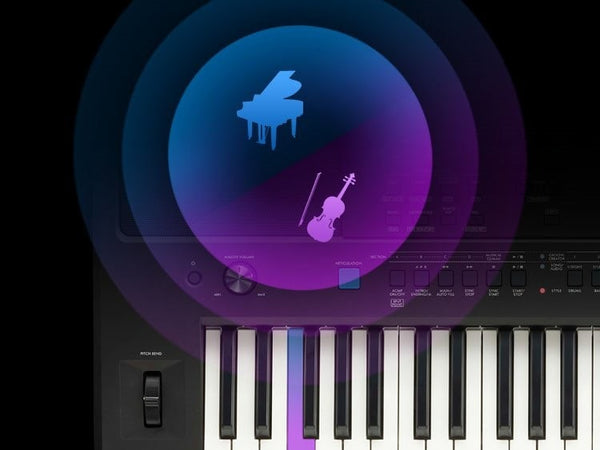 Xếp lớp hai Âm sắc (Voice) nhạc cụ khác nhau để tạo ra những cách kết hợp không giới hạn, đem tới âm thanh nguyên bản, dày hơn và rộng hơn.