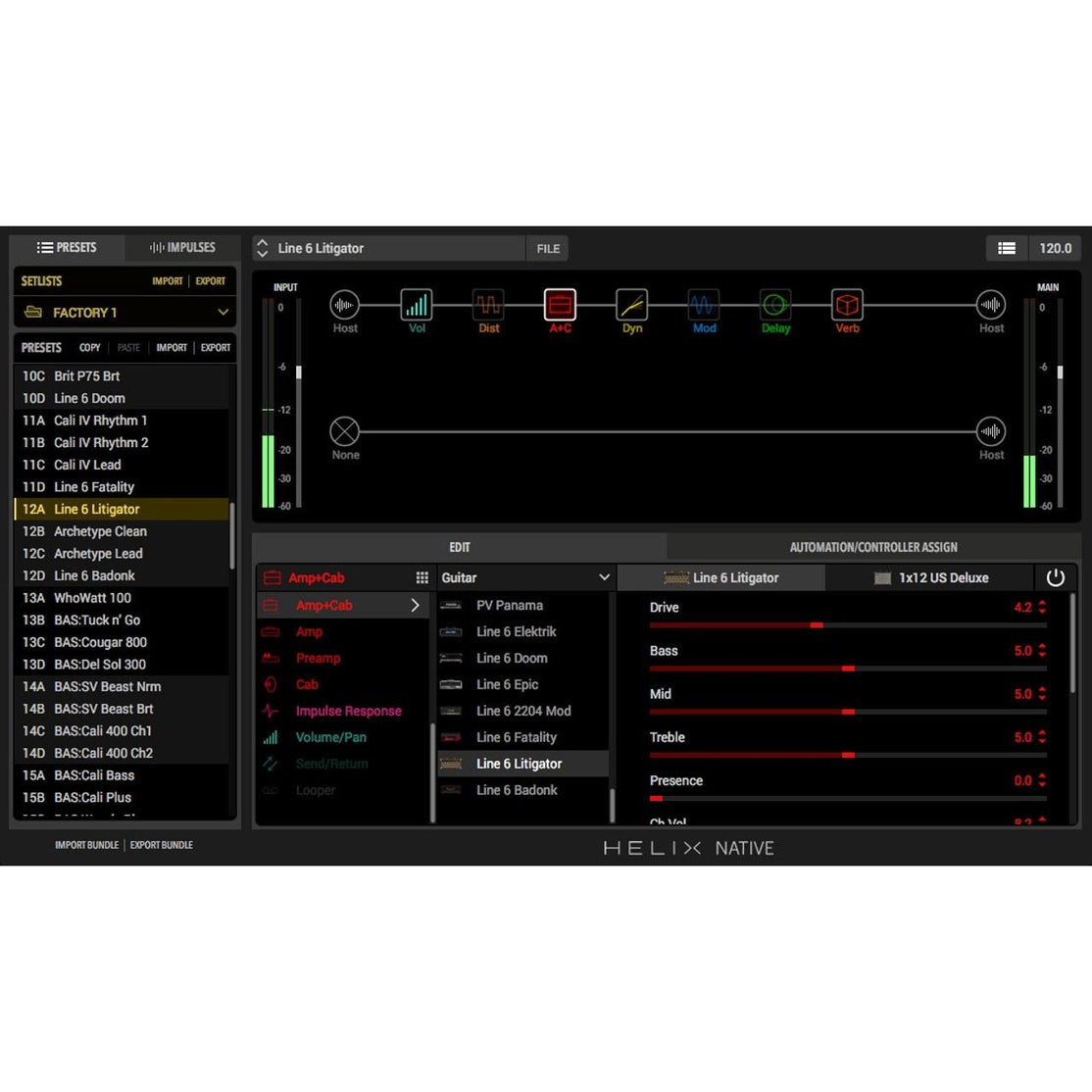 Amp & Effect Plugin Guitar Line 6 Helix Native-Mai Nguyên Music