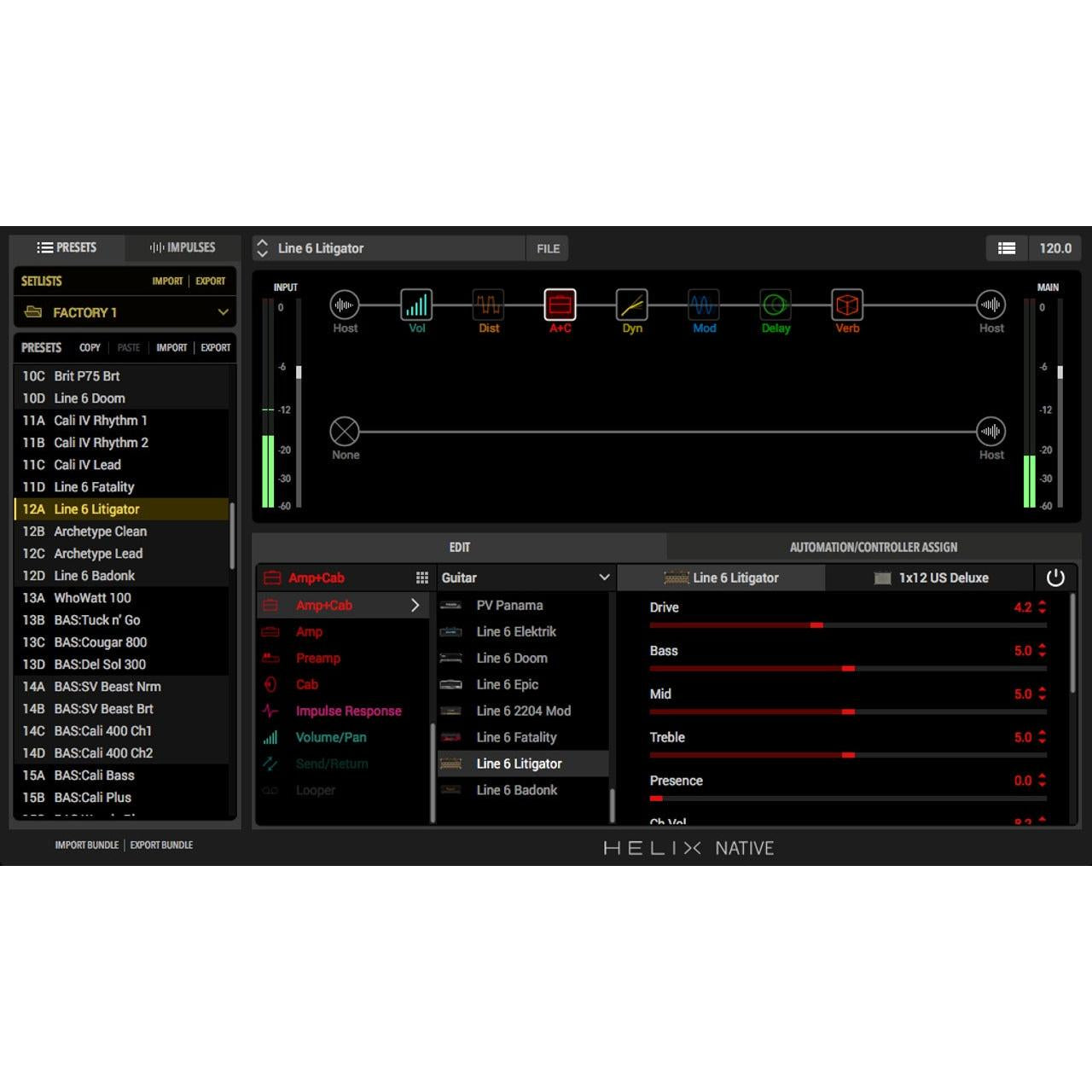 Amp & Effect Plugin Guitar Line 6 Helix Native-Mai Nguyên Music