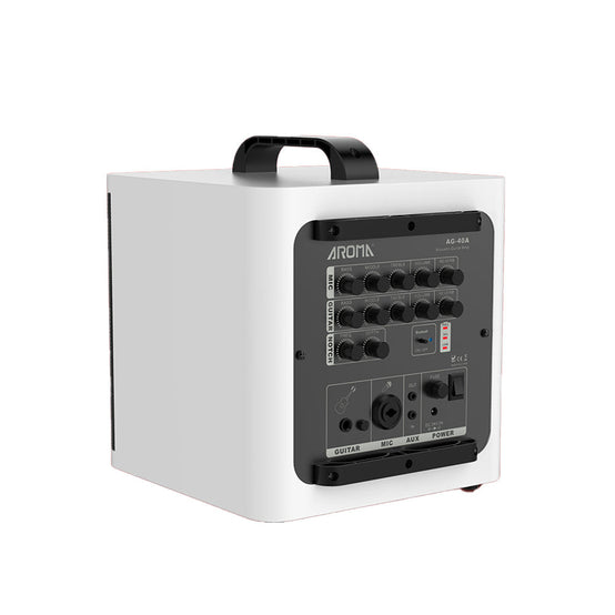 Amplifier Acoustic Guitar Aroma AG-40A, White - Combo-Mai Nguyên Music