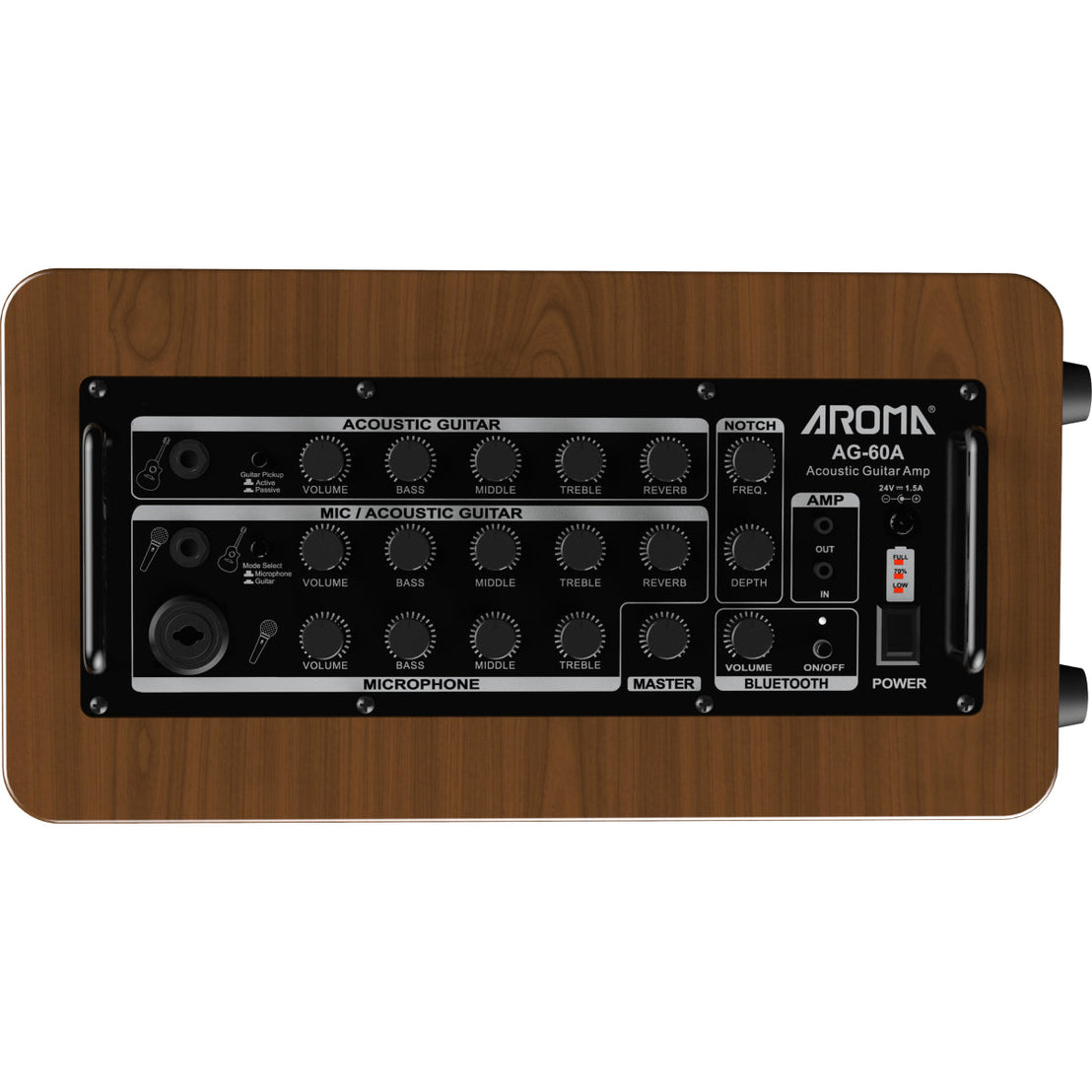 Amplifier Acoustic Guitar Aroma AG-60A - Combo-Mai Nguyên Music