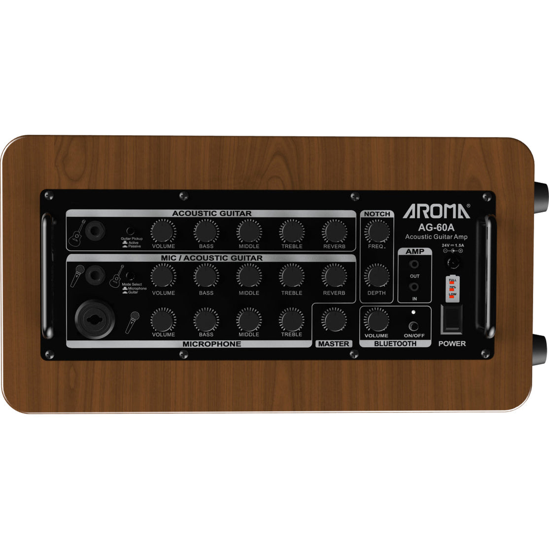 Amplifier Acoustic Guitar Aroma AG-60A - Combo-Mai Nguyên Music