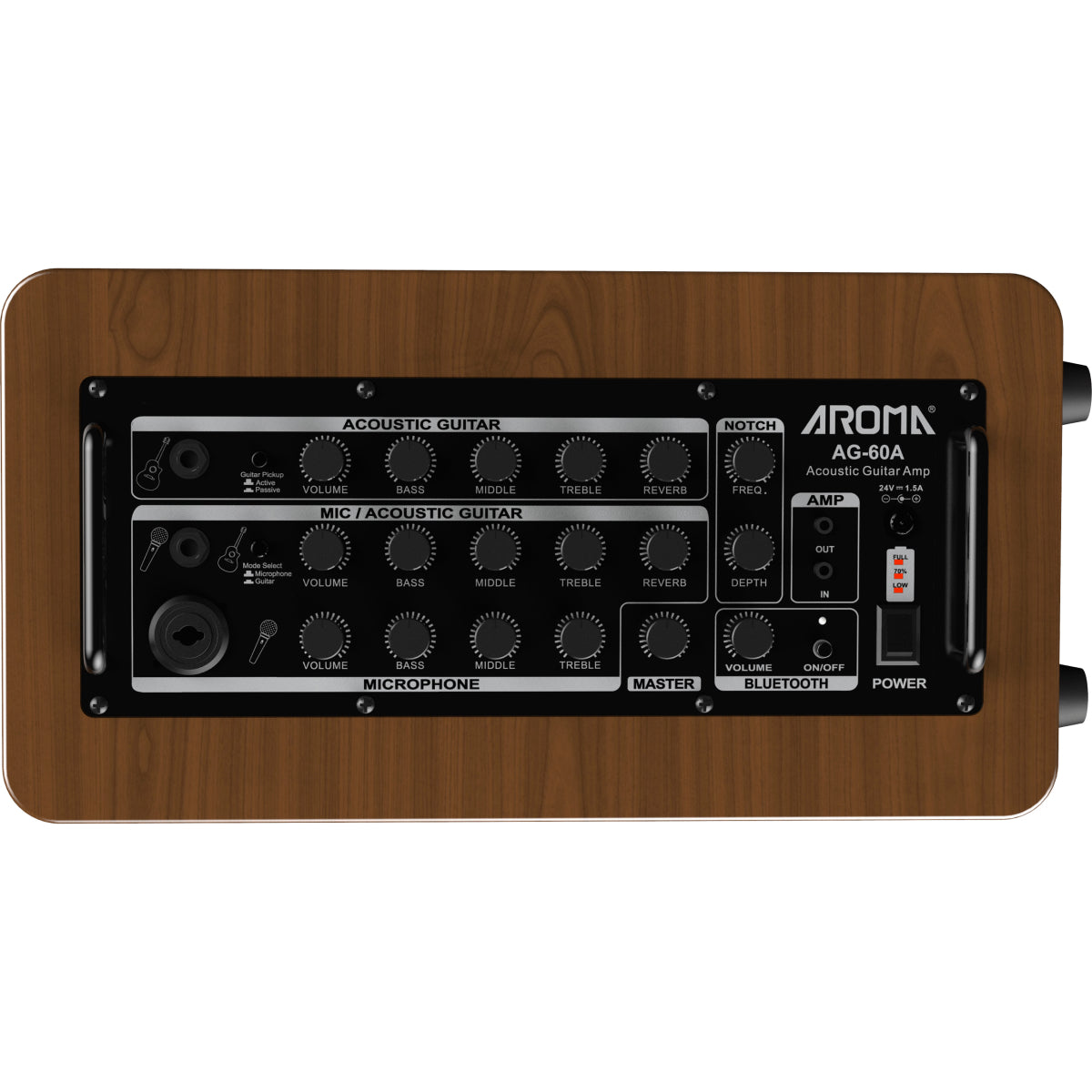 Amplifier Acoustic Guitar Aroma AG-60A - Combo-Mai Nguyên Music