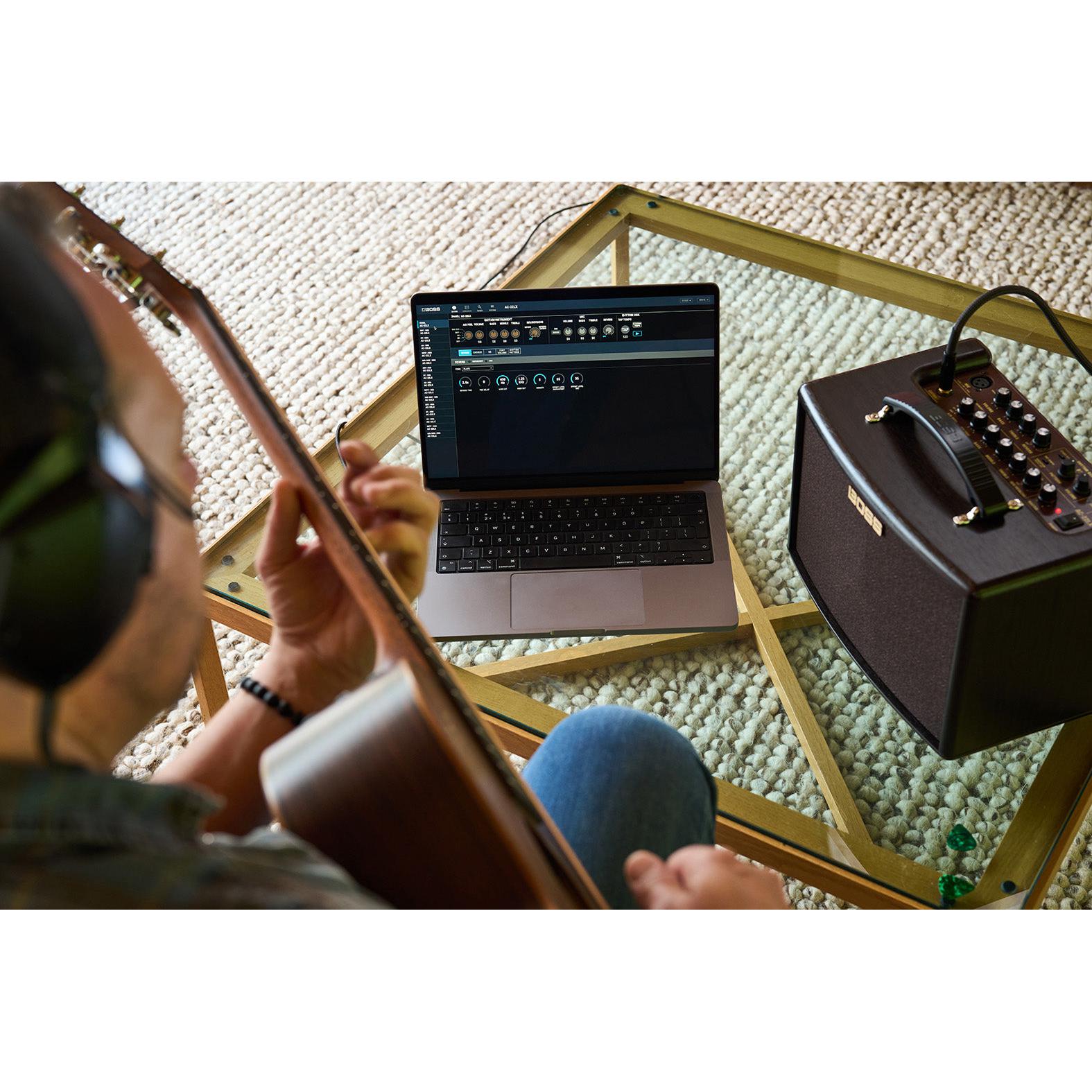 Amplifier Acoustic Guitar Boss AC-22LX-Mai Nguyên Music