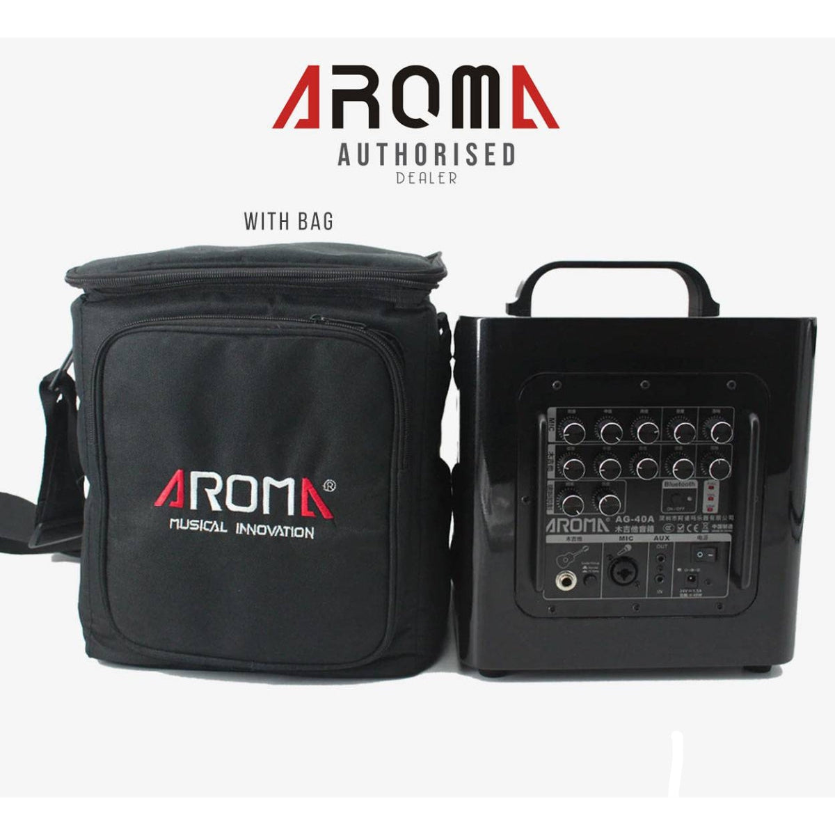 Amplifier Acoustic Guitar Combo AG-40A, Black - Combo-Mai Nguyên Music