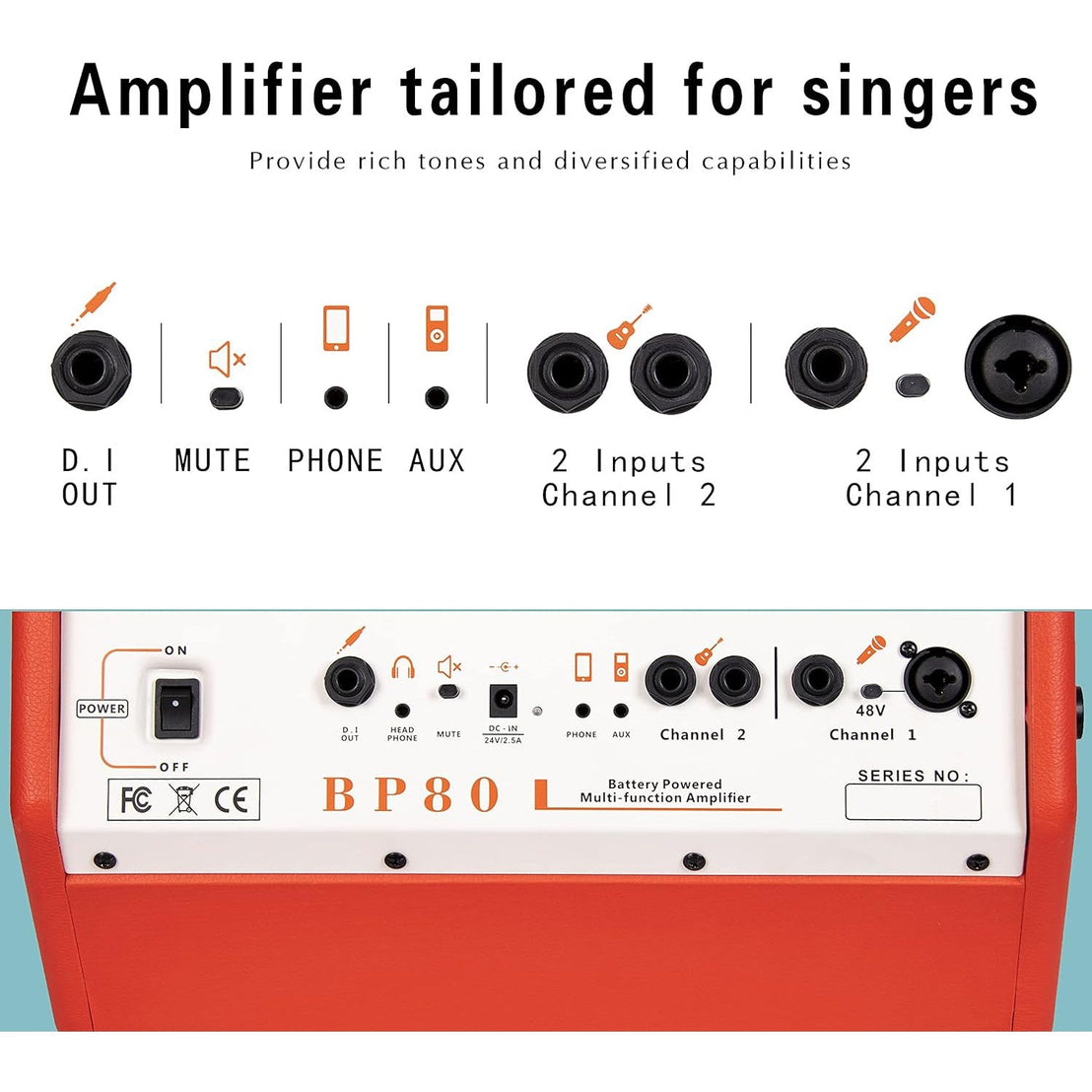Amplifier Acoustic Guitar Coolmusic BP-80-Mai Nguyên Music