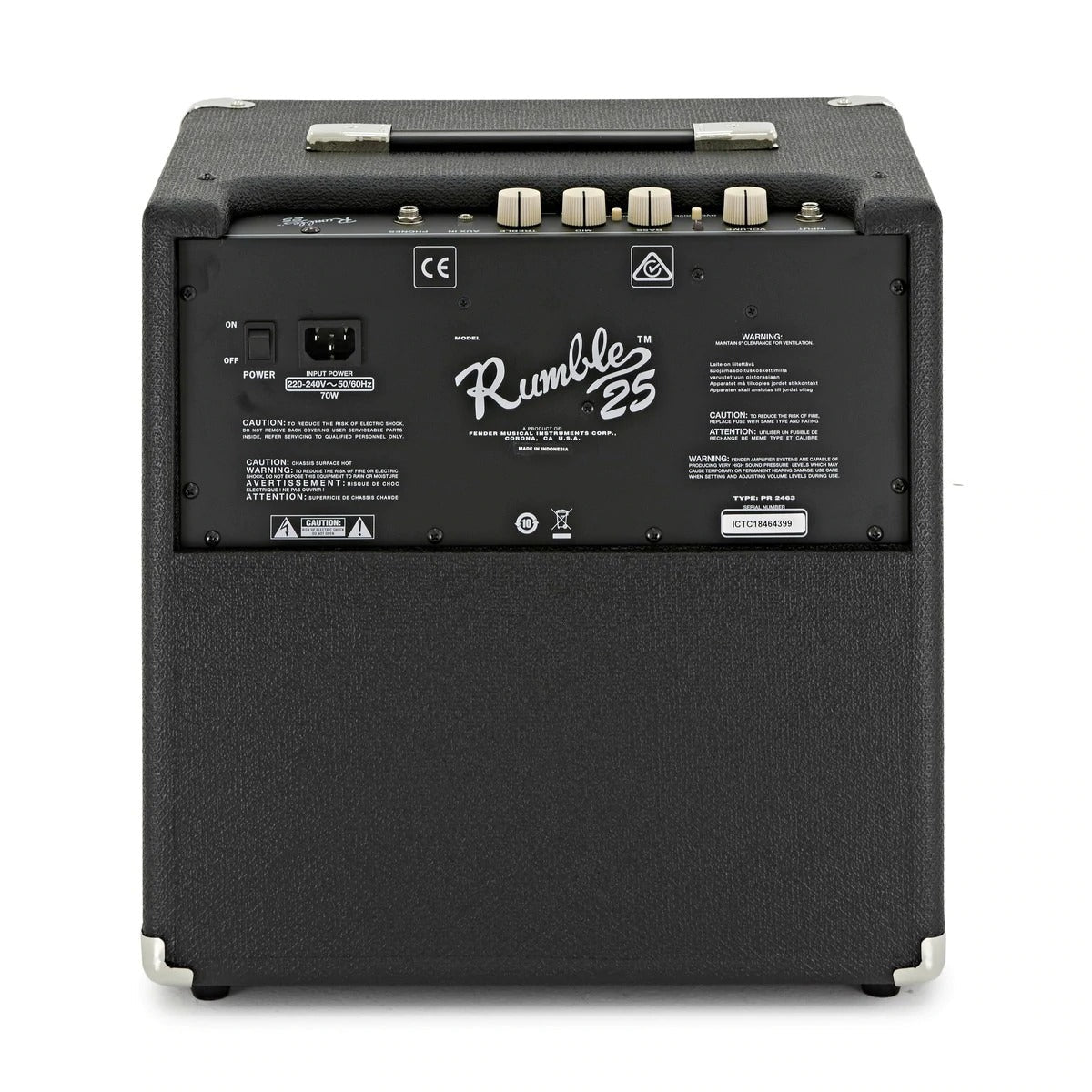 Amplifier Bass Guitar Combo Fender Rumble 25 V3, 230V EU-Mai Nguyên Music