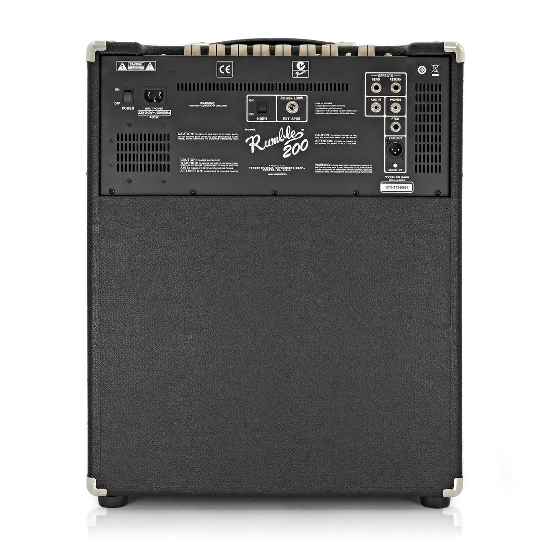 Amplifier Bass Guitar Fender Rumble 200 V3, 230V UK - Combo-Mai Nguyên Music