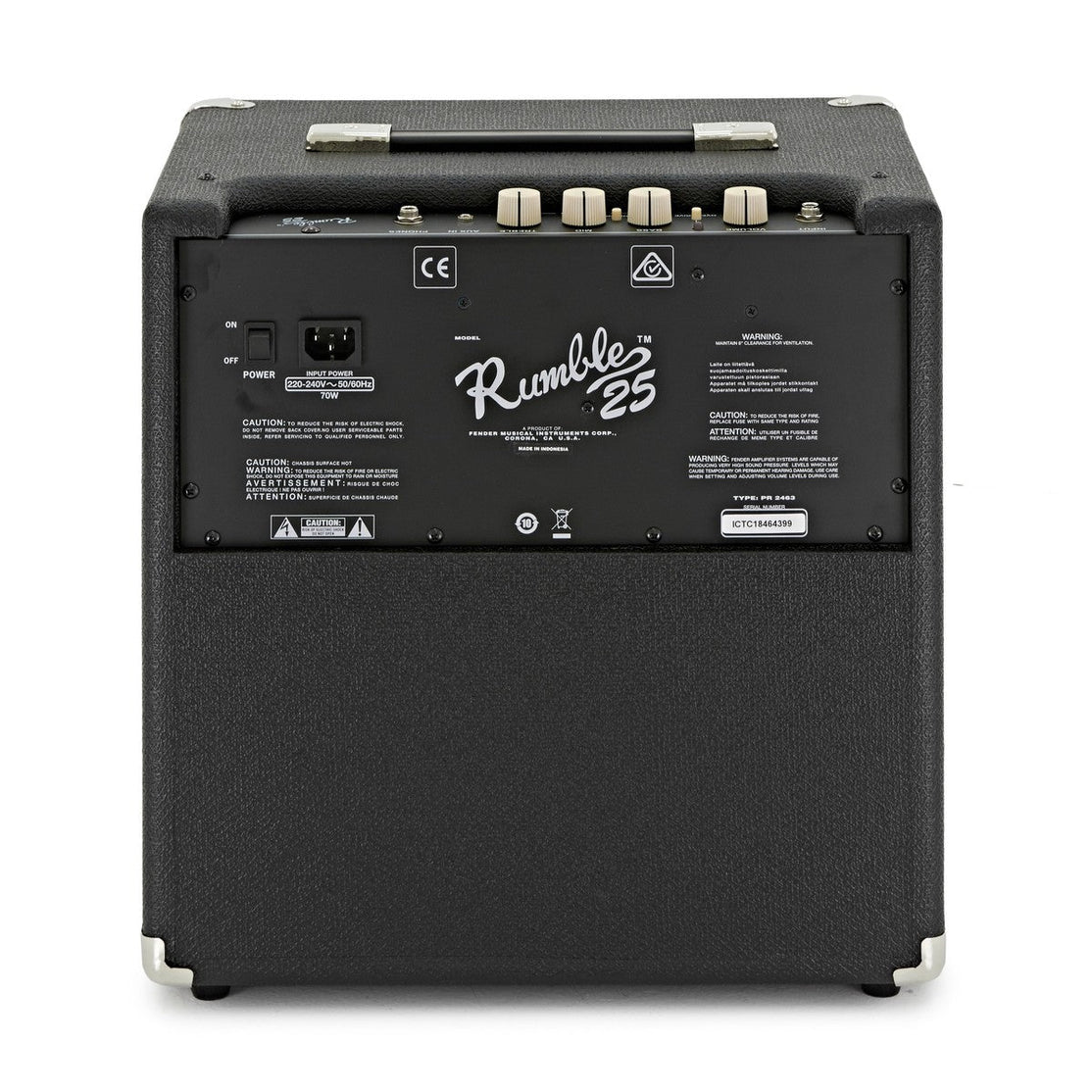 Amplifier Bass Guitar Fender Rumble 25 V3, 230V UK - Combo-Mai Nguyên Music