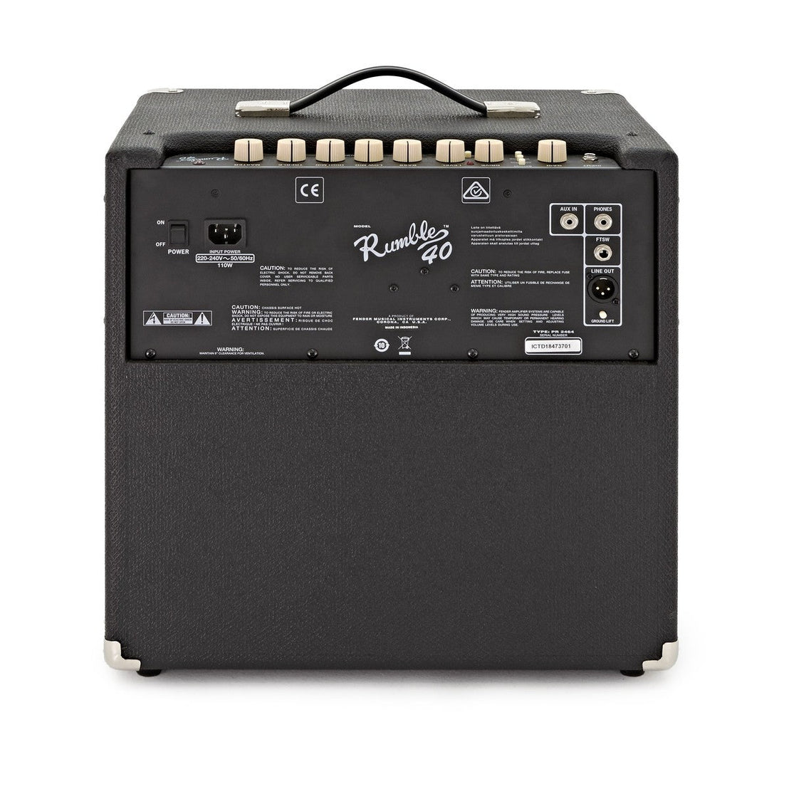 Amplifier Bass Guitar Fender Rumble 40 V3, 230V UK - Combo-Mai Nguyên Music