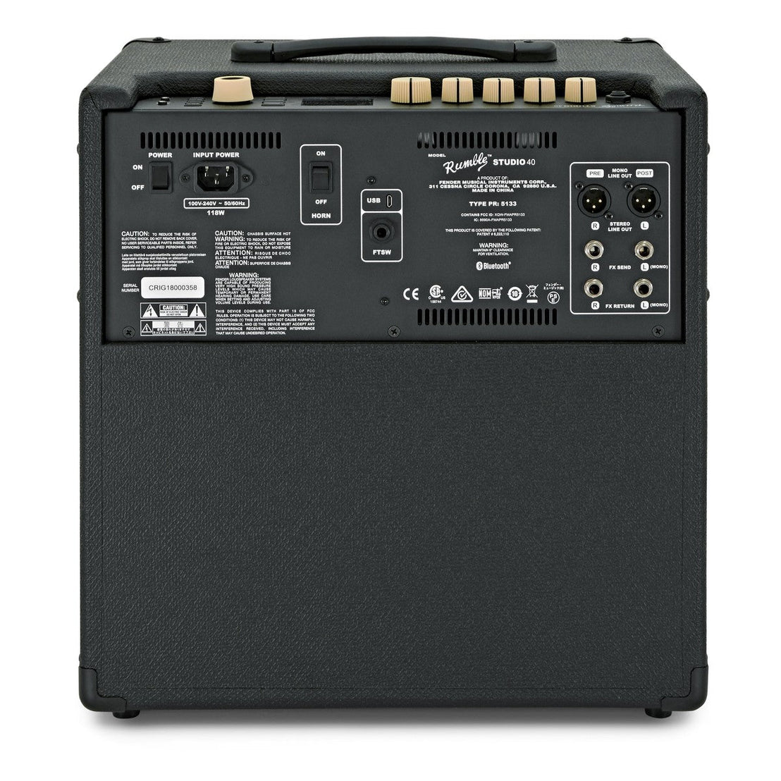 Amplifier Bass Guitar Fender Rumble Studio 40, 230V UK - Combo-Mai Nguyên Music