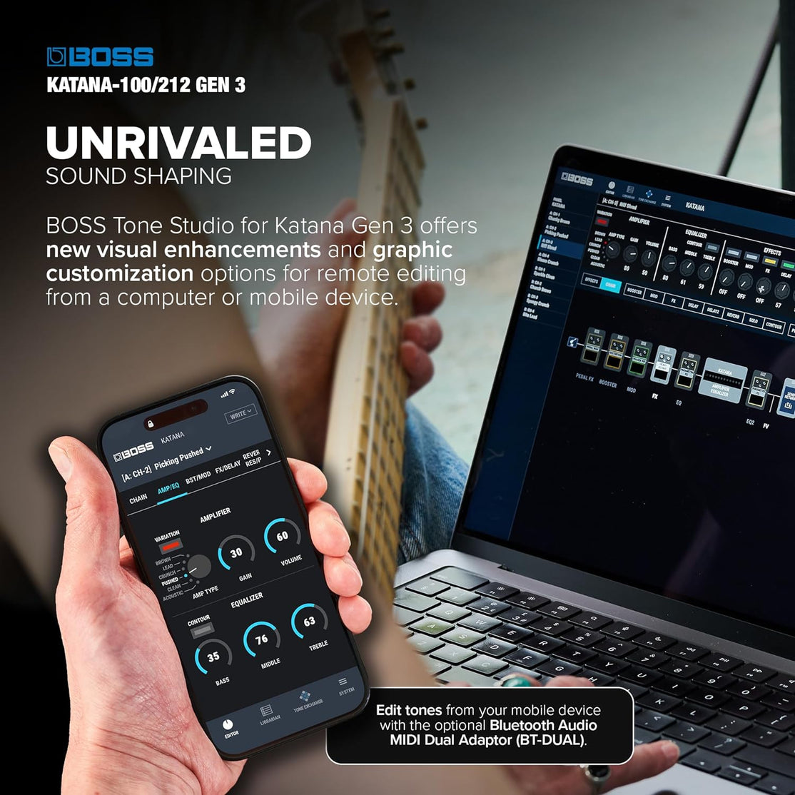 Amplifier Boss Katana-100/212 Gen 3 100-watt - Combo-Mai Nguyên Music