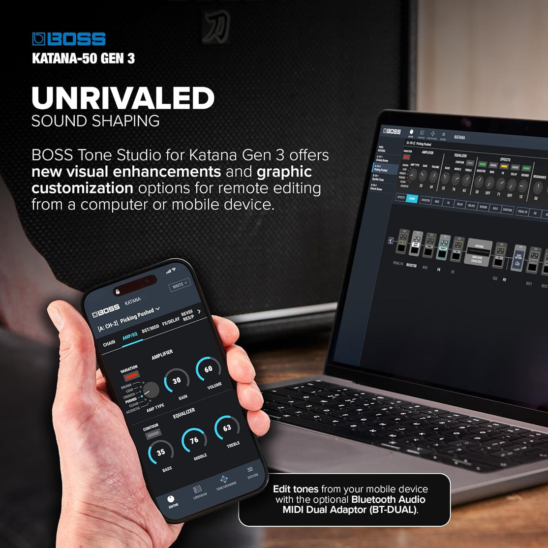 Amplifier Boss Katana-50 Gen 3 50-watt - Combo-Mai Nguyên Music