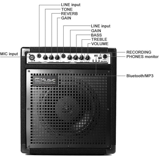 Amplifier Đa Năng Coolmusic DK-35S 50W Bluetooth-Mai Nguyên Music