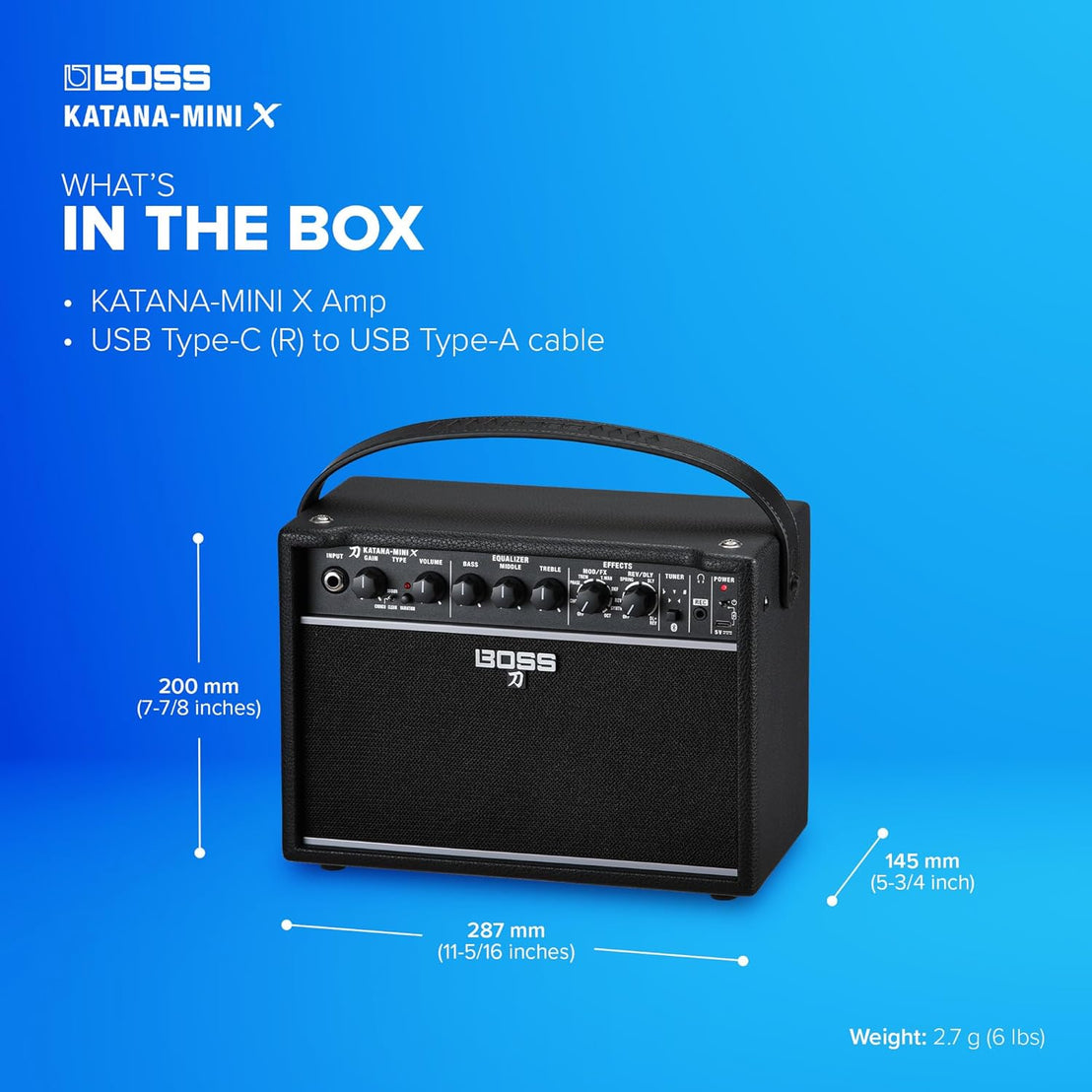 Amplifier Guitar Boss Katana Mini X 10-watt - Combo-Mai Nguyên Music