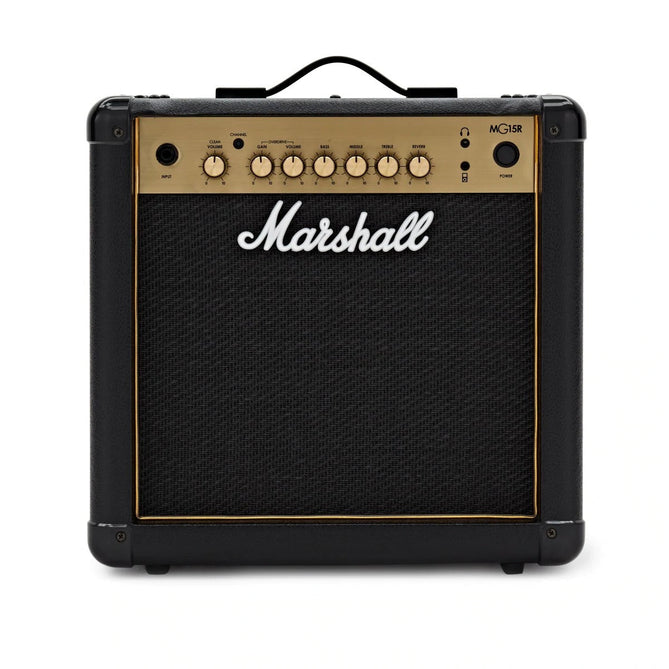 Amplifier Guitar Combo Marshall MG15GR 15W w/ Reverb-Mai Nguyên Music