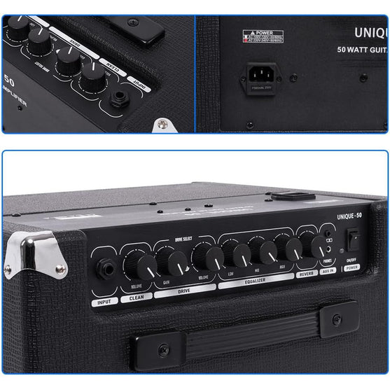 Amplifier Guitar Điện Coolmusic Unique-50-Mai Nguyên Music