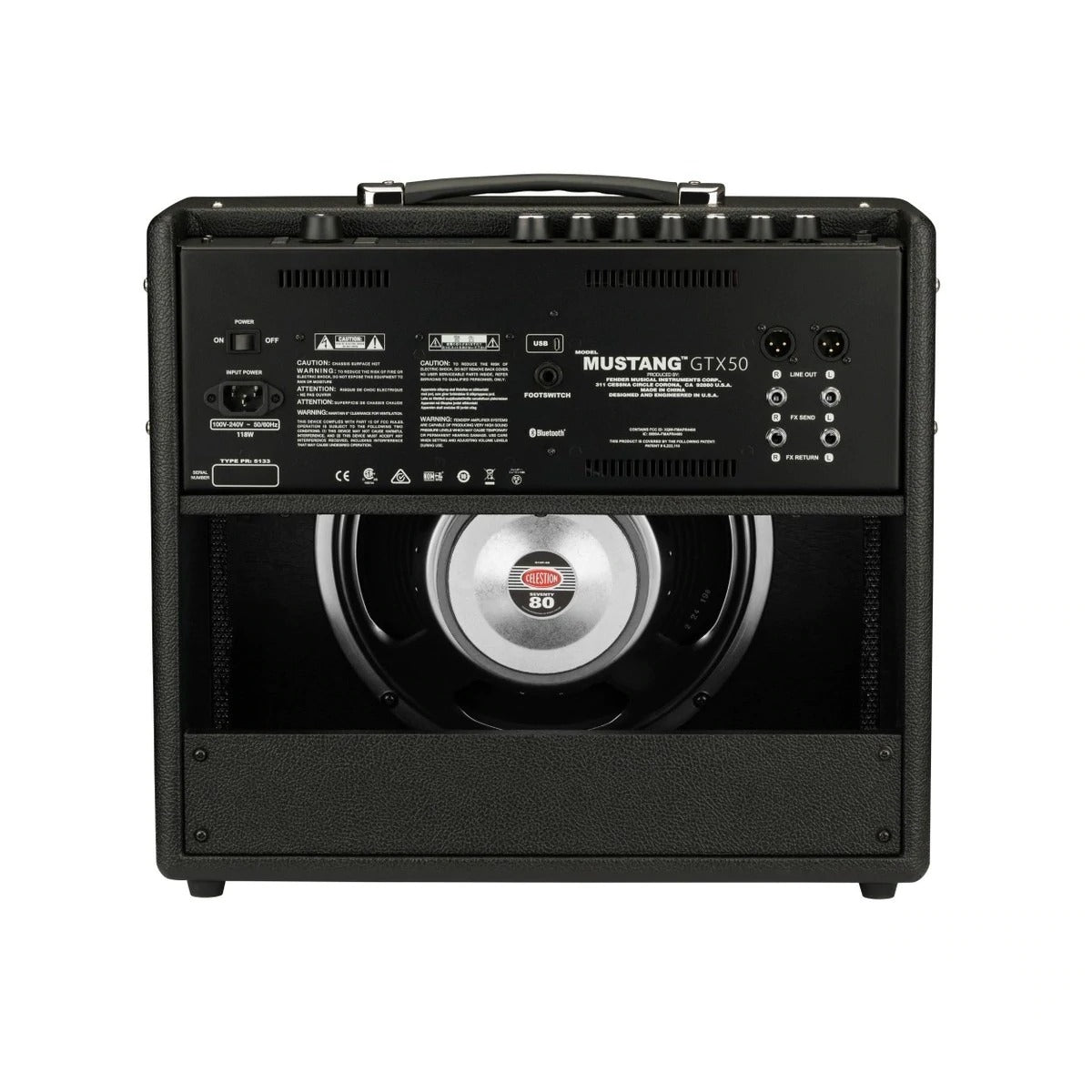 Amplifier Guitar Fender Mustang GTX50, 230V UK - Combo-Mai Nguyên Music