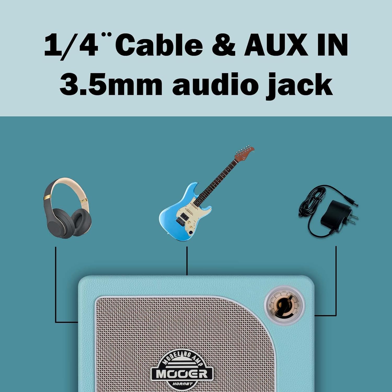 Amplifier Guitar Mooer Hornet 15 - Combo-Mai Nguyên Music