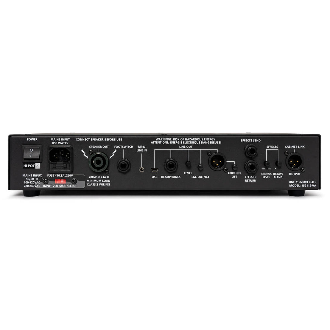 Amplifier Head Blackstar Unity Elite 700H Bass 700-watt-Mai Nguyên Music