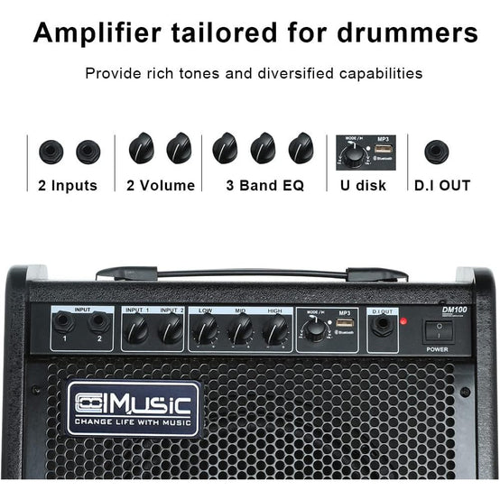 Amplifier Trống Điện Coolmusic DM-100-Mai Nguyên Music