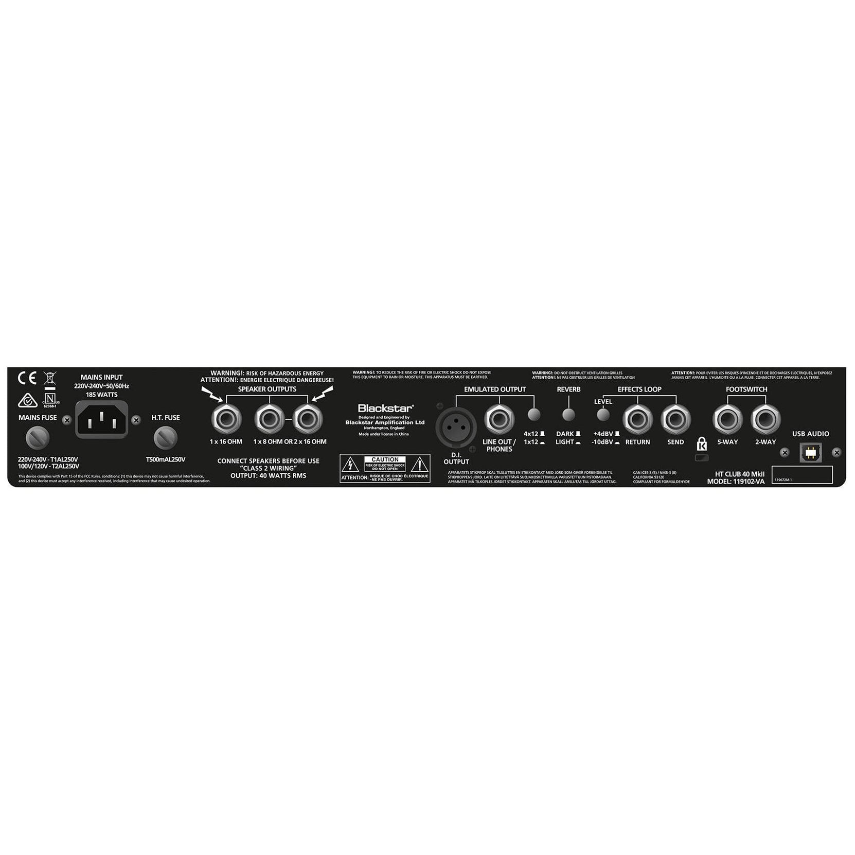 Amplifier Tube Blackstar HT Club 40 MkII 1x12" 40-watt - Combo-Mai Nguyên Music