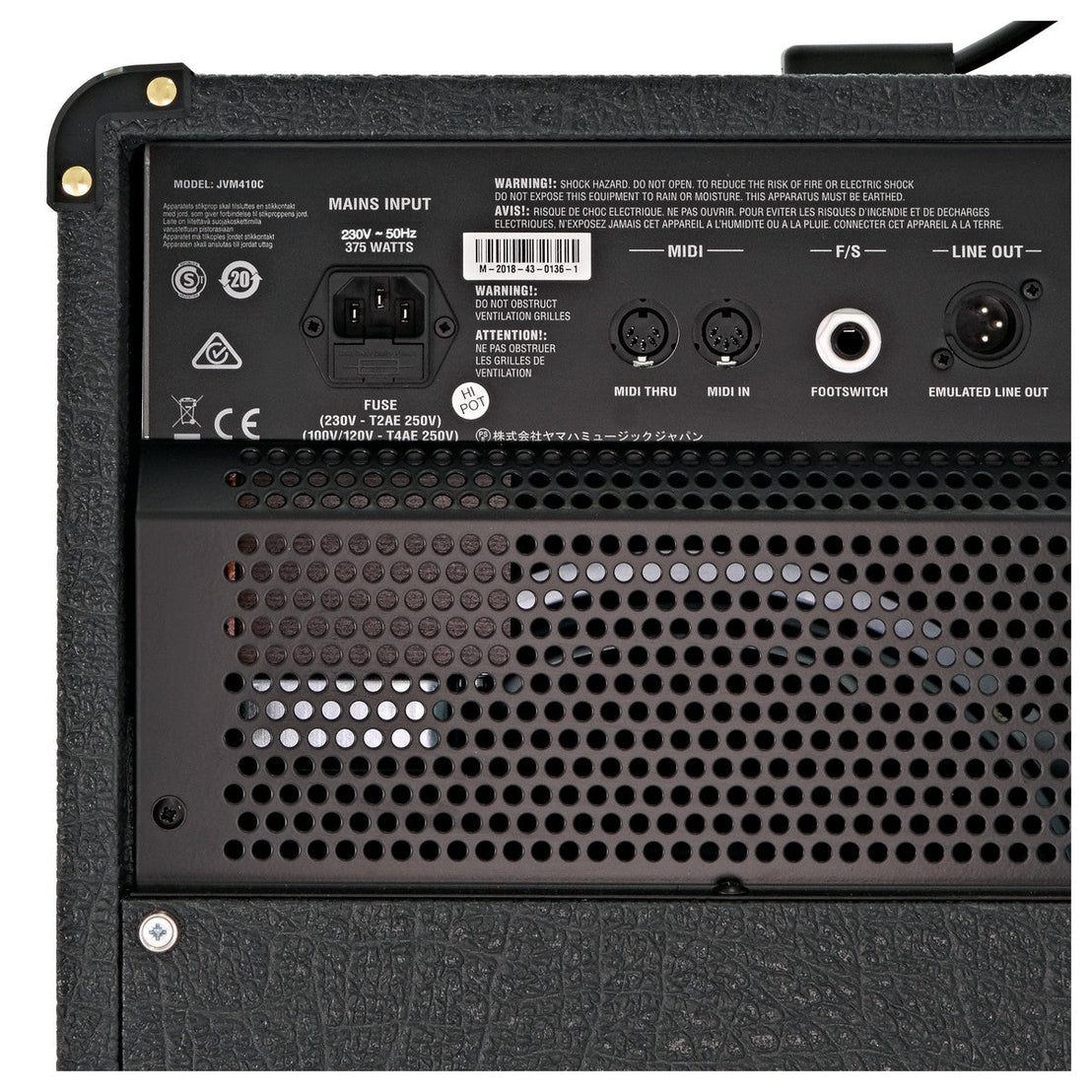 Amplifier Tube Guitar Marshall JVM410C 2x12 100W - Combo-Mai Nguyên Music