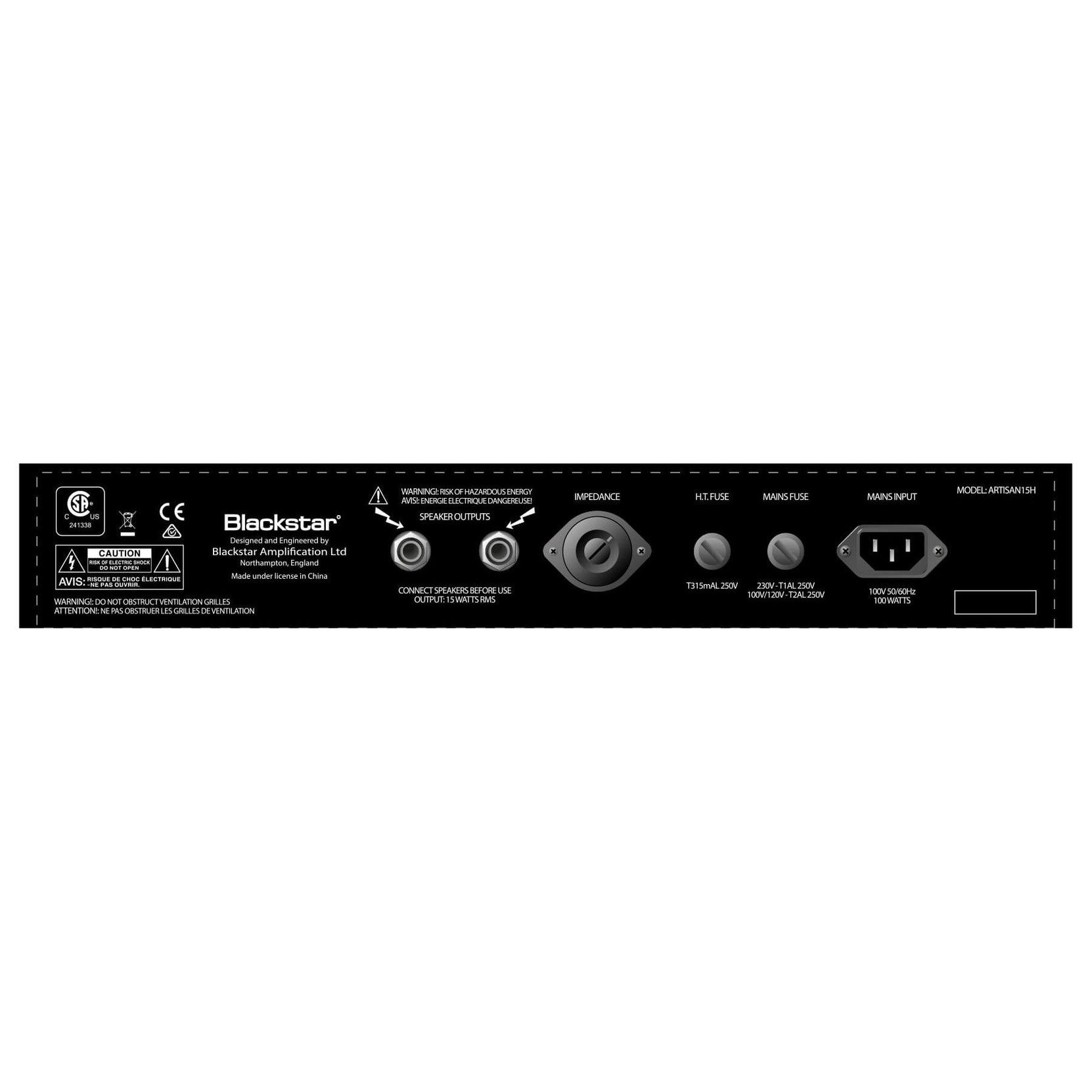 Amplifier Tube Head Blackstar Artisan 15H 15-watt-Mai Nguyên Music