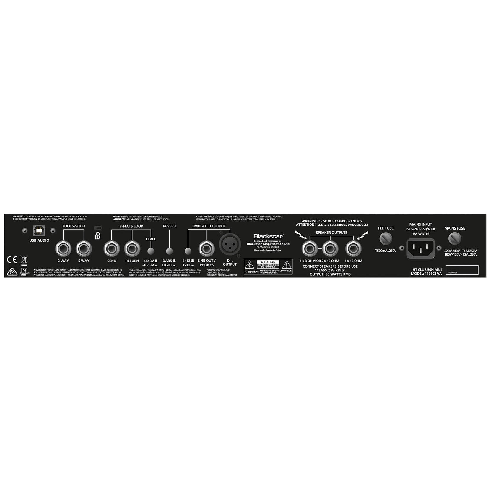 Amplifier Tube Head Blackstar HT Club 50H MkII 50-watt-Mai Nguyên Music