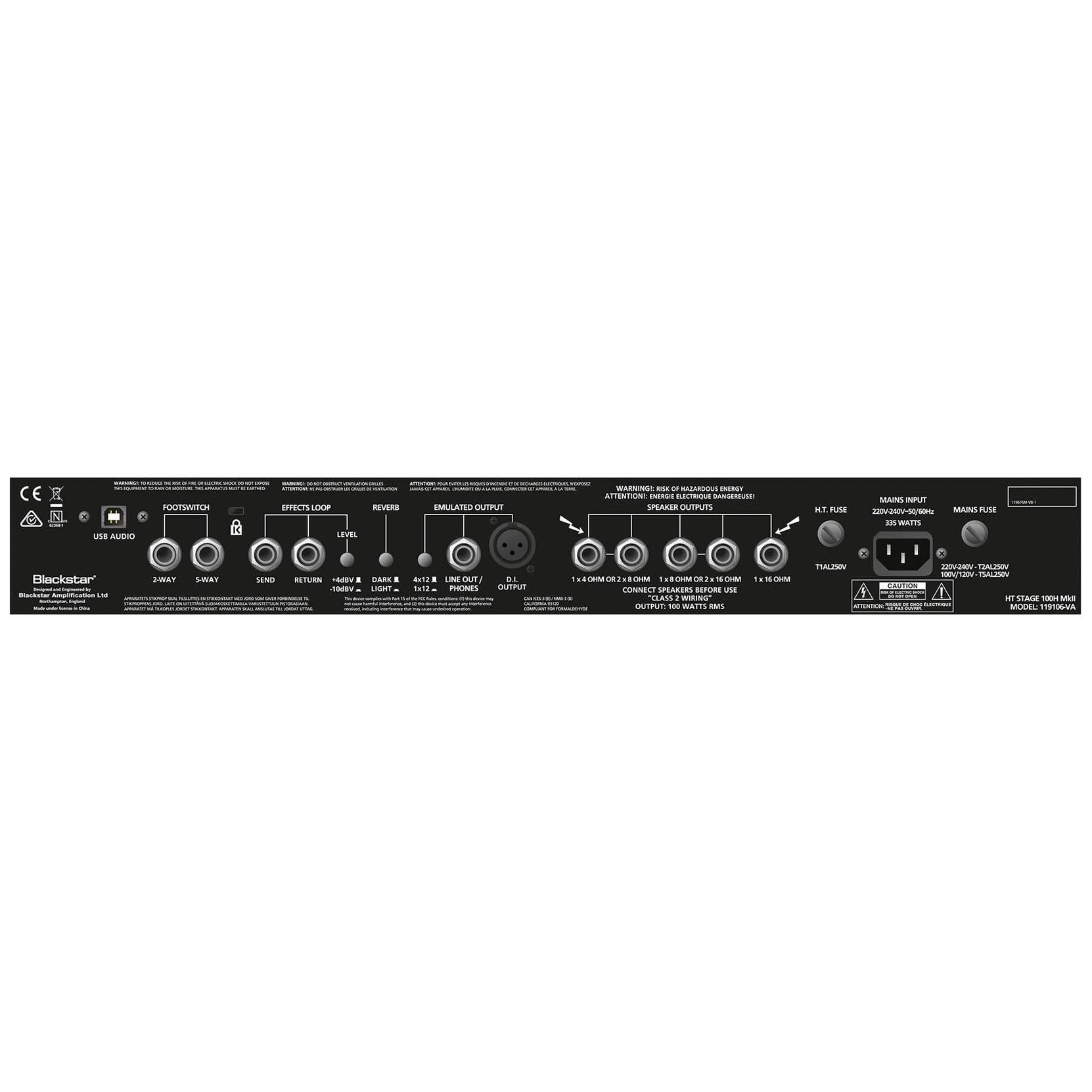 Amplifier Tube Head Blackstar HT Stage 100H MkII 100-watt-Mai Nguyên Music