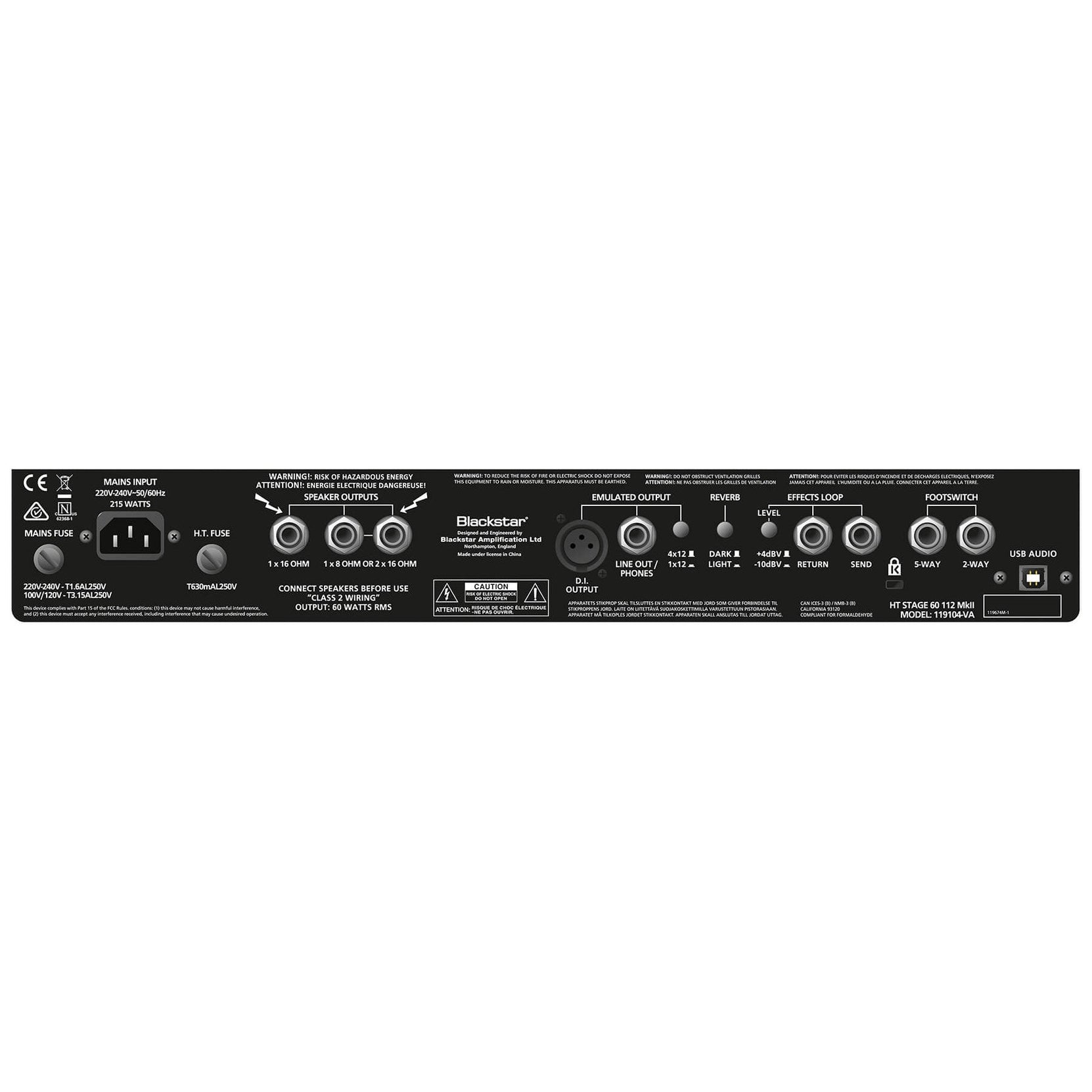Amplifier Tube HT Stage 60 112 MkII 1x12" 60-watt - Combo-Mai Nguyên Music