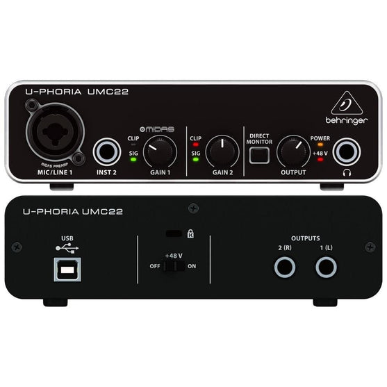 Audio Interface Behringer U-Phoria UMC-22-Mai Nguyên Music