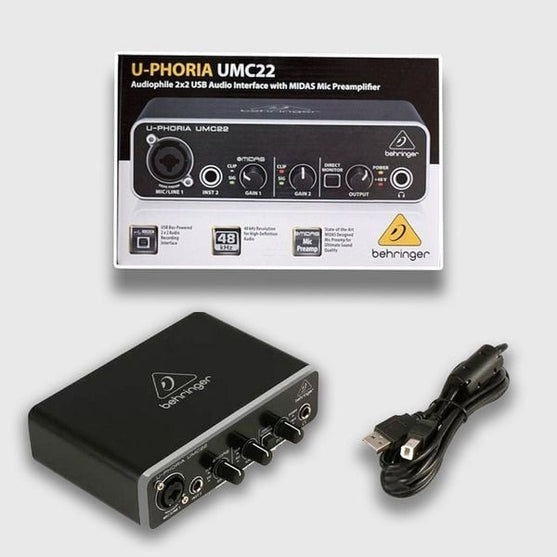 Audio Interface Behringer U-Phoria UMC-22-Mai Nguyên Music