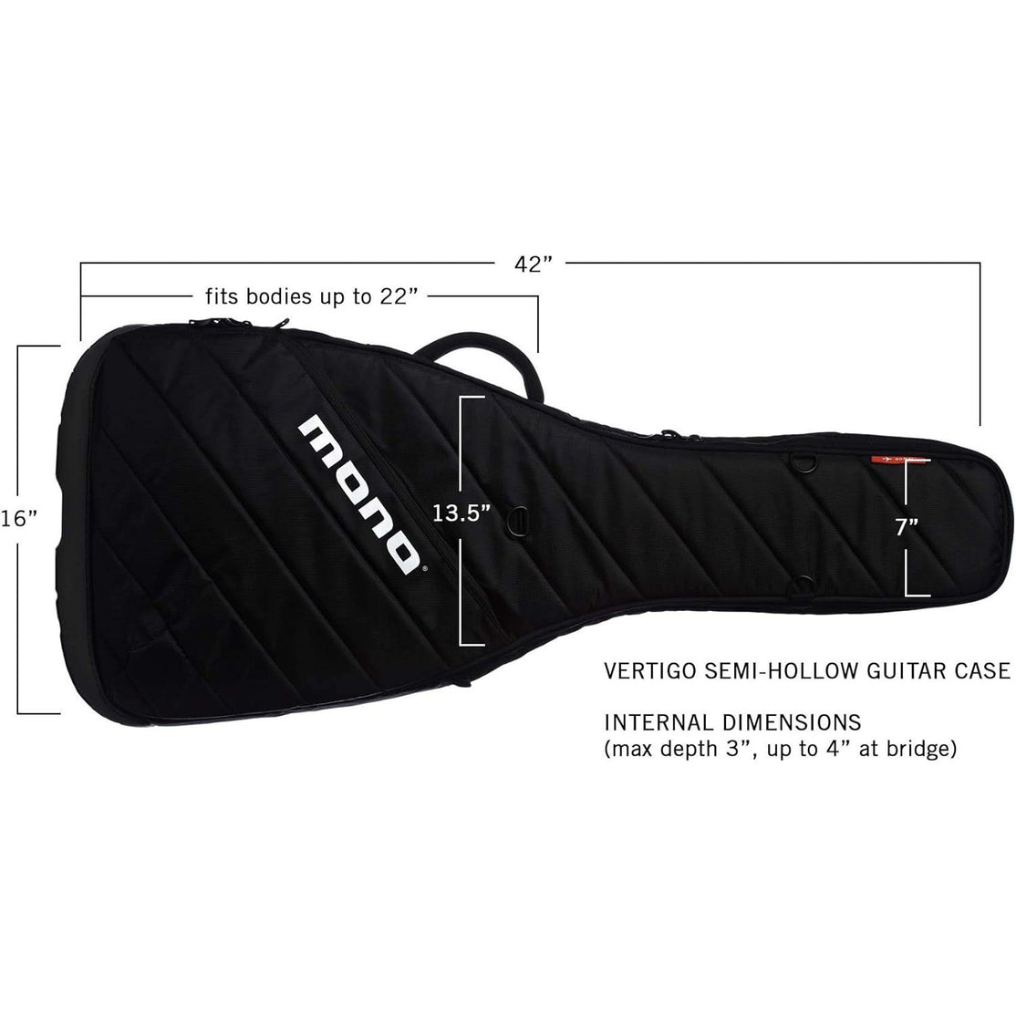 Bao Đàn Guitar Điện Mono Vertigo Semi Hollow-Mai Nguyên Music