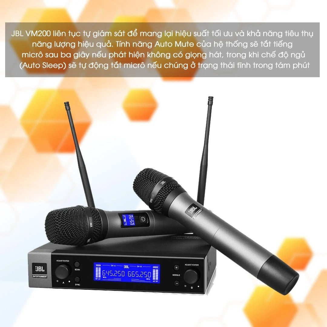Bộ Micro Không Dây JBL VM200-Mai Nguyên Music