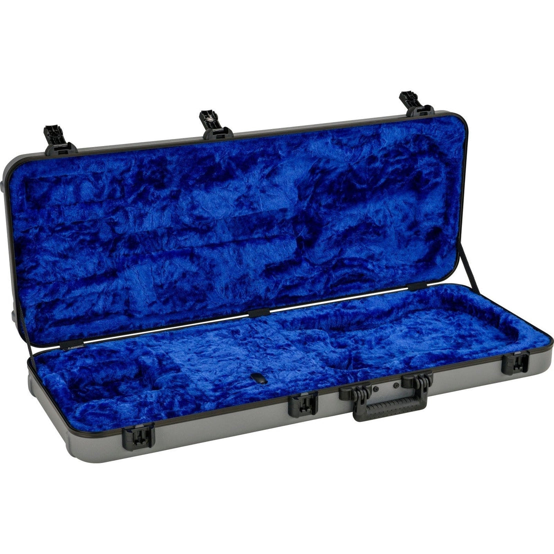 Case Đàn Guitar Điện Fender Deluxe Molded - Stratocaster/Telecaster - Silver/Blue-Mai Nguyên Music