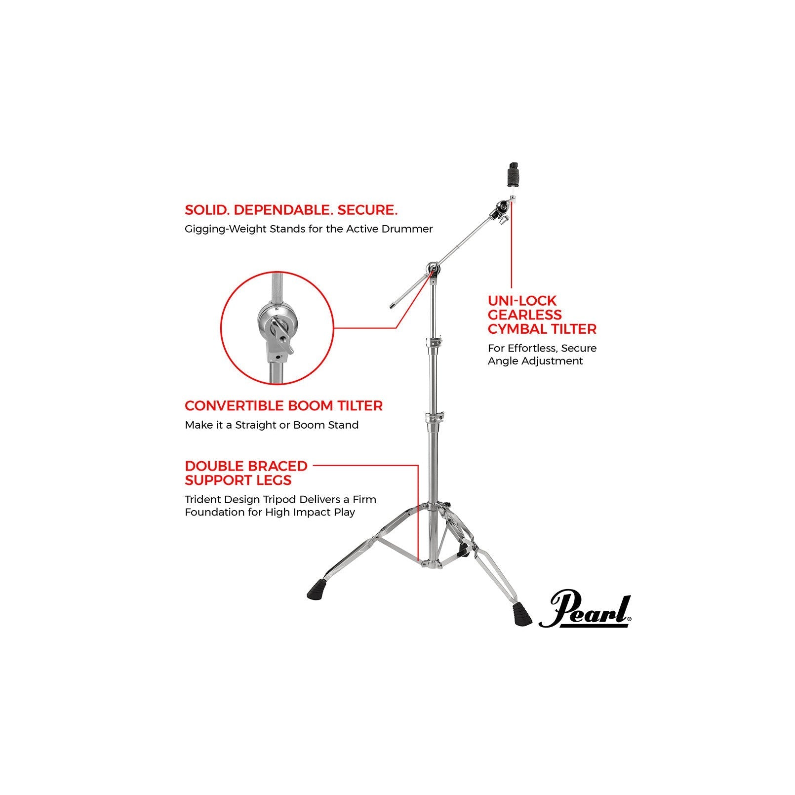 Chân Boom Cymbal Pearl BC930-Mai Nguyên Music