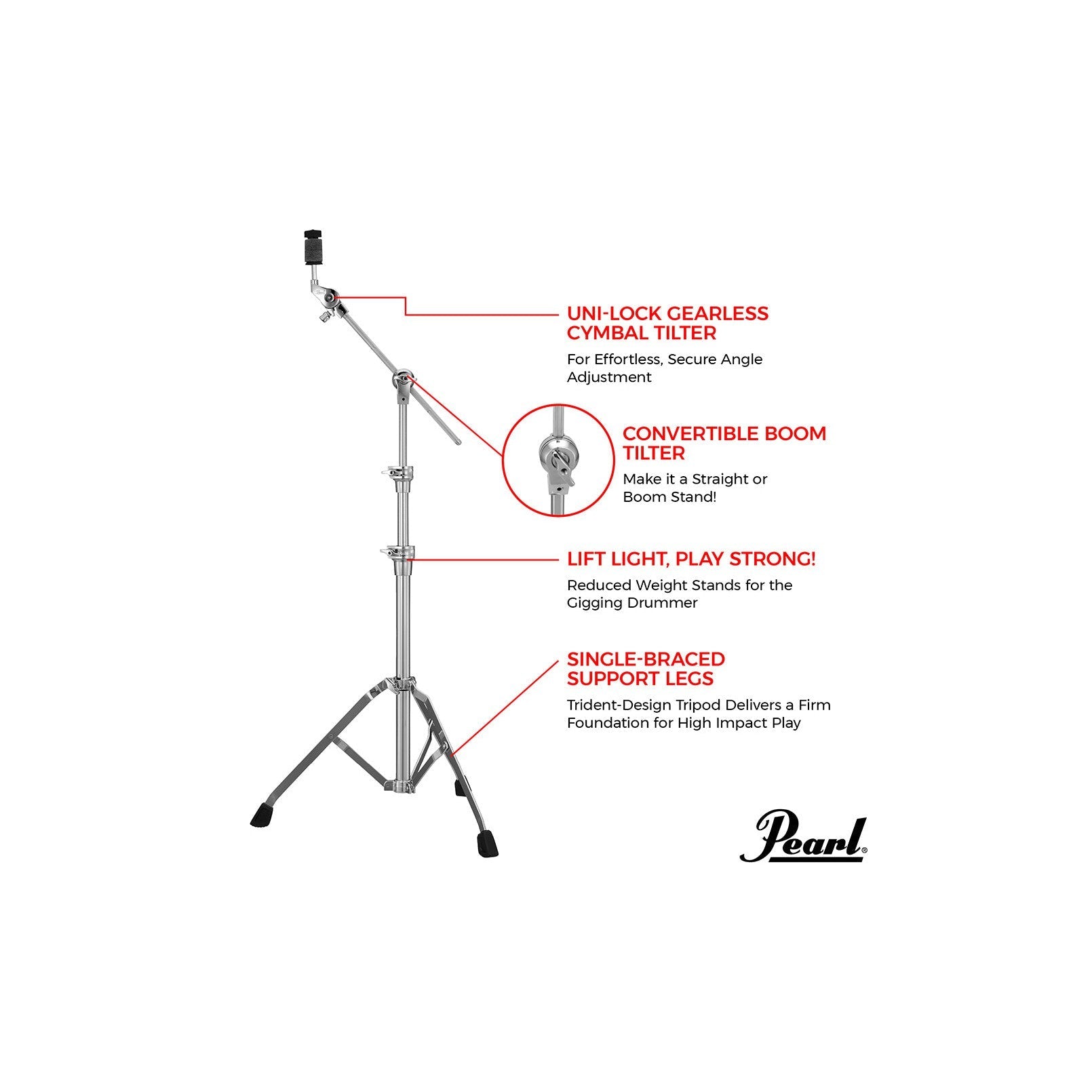 Chân Boom Cymbal Pearl BC930S-Mai Nguyên Music