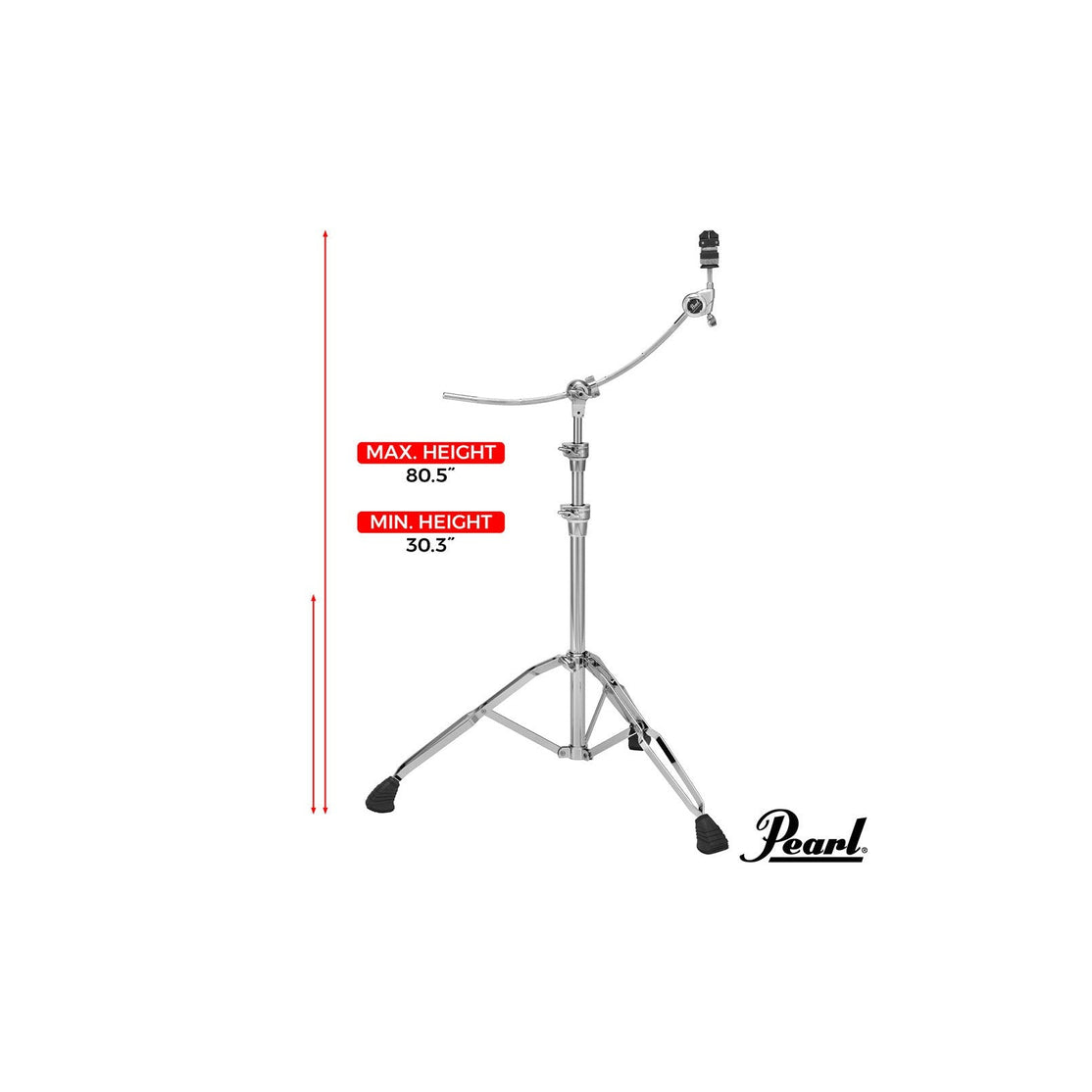 Chân Boom Pearl B1030C w/Boomerang Curved Arm-Mai Nguyên Music