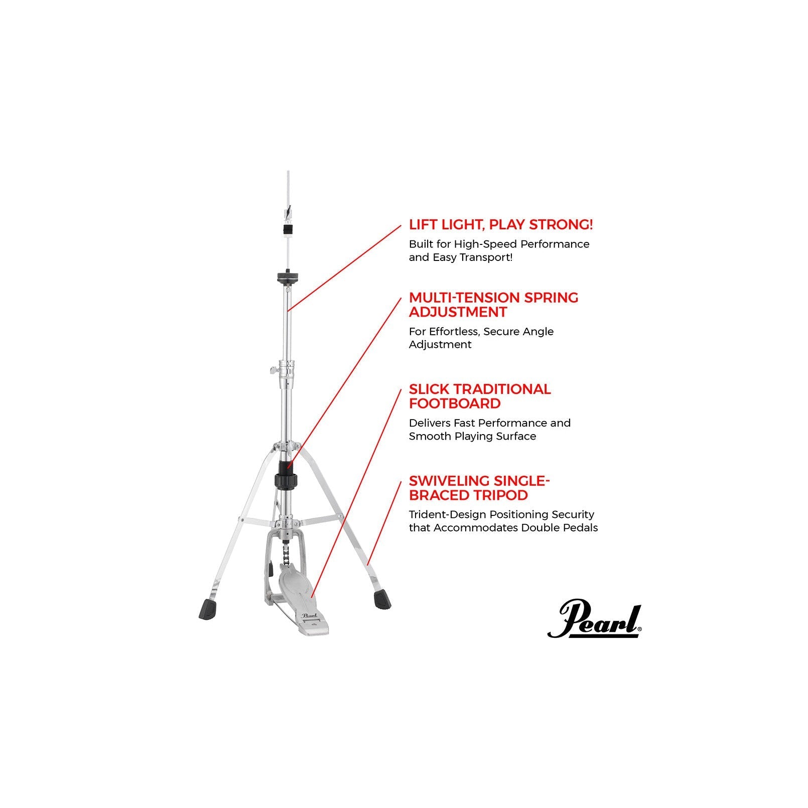 Chân Hi-hat Pearl H1030S-Mai Nguyên Music