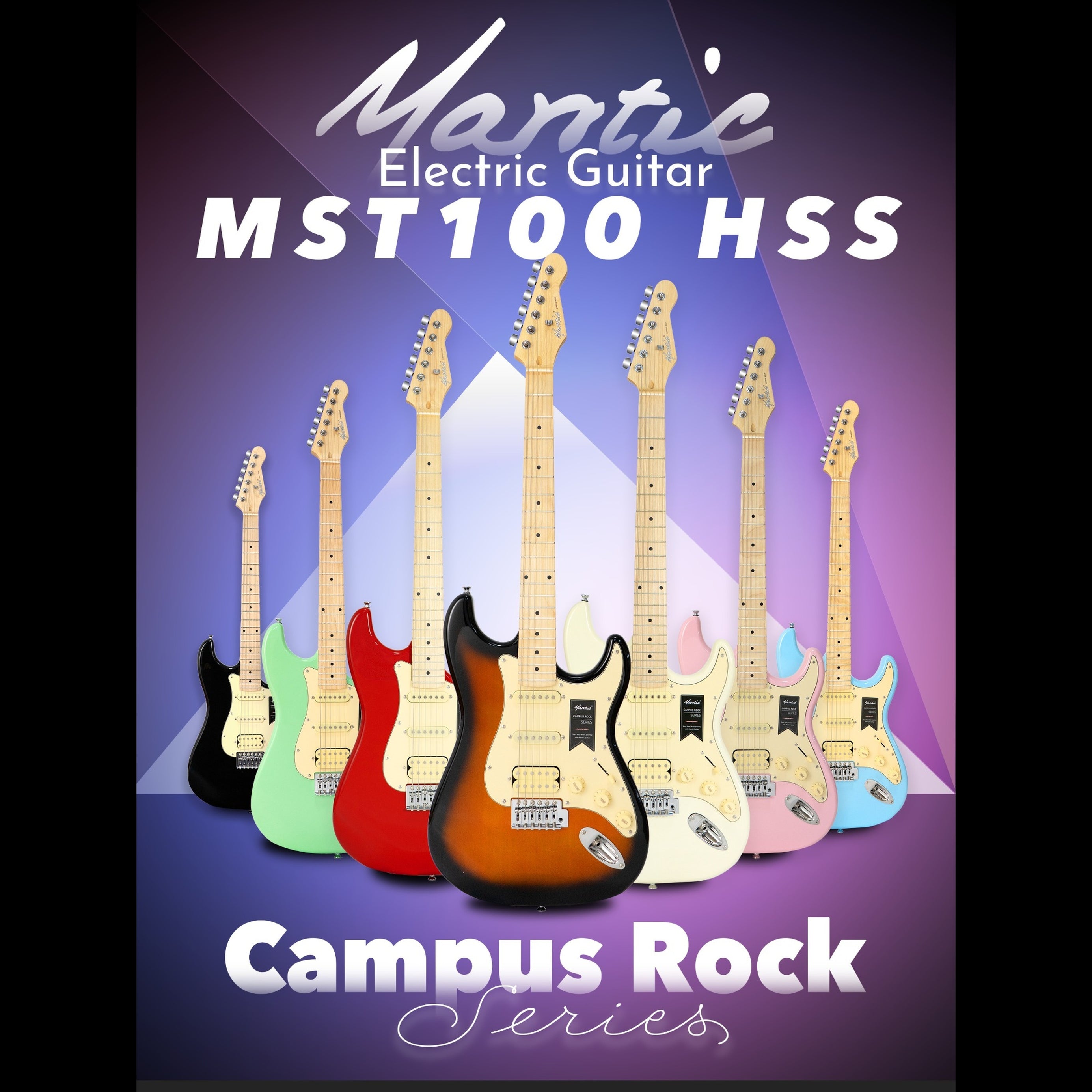Combo Đàn Guitar Điện Mantic MST100 & Faciron DE500-Mai Nguyên Music