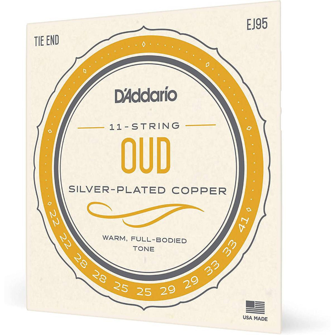 D'Addario EJ95 Silver-Plated Copper 11-String Oud Strings-Mai Nguyên Music